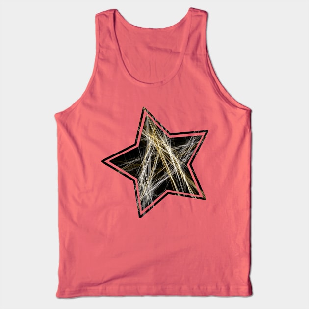 Abstrakt 1 - Gold & Silber Tank Top by Destroyed-Pixel